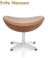 Egg skandynawski podnóżek Fritz Hansen | Design Spichlerz