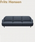 Lune 3 piękna skandynawska sofa Fritz Hansen | Design Spichlerz