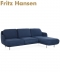 Lune 3 sofa z szezlongiem Fritz Hansen