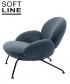 Baixa designerski fotel Softline | Design Spichlerz