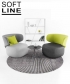 Basel designerski fotel Softline | Design Spichlerz