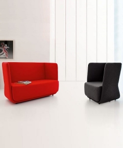 Basket designerski niski fotel Softline | Design Spichlerz