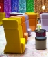 Basket designerski fotel wysoki Softline | Design Spichlerz