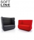 Basket designerska niska sofa Softline | Design Spichlerz	