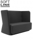 Basket designerska niska sofa Softline | Design Spichlerz	