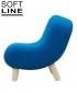 Bob designerski fotel Softline | Design Spichlerz