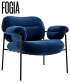Fotel skandynawski Bollo w tkaninie od Fogia | Design Spichlerz 