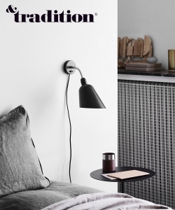 Bellevue AJ9 kinkiet biały | &tradition | design Arne Jacobsen