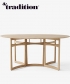 Drop Leaf HM6 stylowy stół drewniany &Tradition