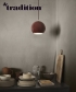 Topan VP6 granatowa skandynawska lampa wisząca | &Tradition | design Verner Panton