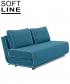 City designerska sofa rozkładana Softline | Design Spichlerz