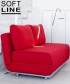 City designerska sofa rozkładana Softline | Design Spichlerz