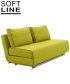 City designerska sofa rozkładana Softline | Design Spichlerz