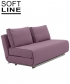 City designerska sofa rozkładana Softline | Design Spichlerz