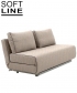 City designerska sofa rozkładana Softline | Design Spichlerz