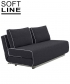 City designerska sofa rozkładana Softline | Design Spichlerz