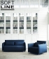 Cord sofa rozkładana Softline