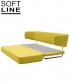 Sofa rozkładana z funkcją spania Jasper | Softline | design busk+hertzog | Design Spichlerz