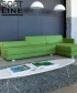 Lounge designerska leżanka rozkładana Softline | Design Spichlerz