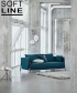 Madison designerska sofa rozkładana Softline | Design Spichlerz