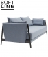 Madison designerska sofa rozkładana Softline | Design Spichlerz