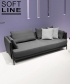 Madison designerska sofa rozkładana Softline | Design Spichlerz