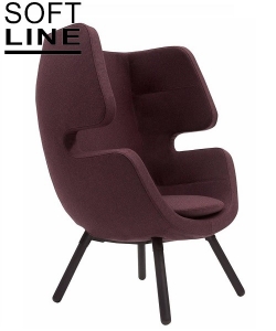 Moai Lounge Chair intymny skandynawski fotel Softline