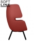 Moai designerski fotel Softline | Design Spichlerz