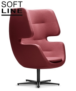 Moai Swivel designerski fotel obrotowy Softline | Design Spichlerz