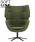 Moai Swivel designerski fotel obrotowy Softline | Design Spichlerz