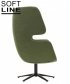 Moai Swivel designerski fotel obrotowy Softline | Design Spichlerz