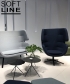 Moai Swivel designerski fotel obrotowy Softline | Design Spichlerz
