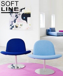 Orlando Swivel designerski fotel obrotowy Softline | Design Spichlerz