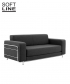 Silver sofa Softline design Stine Engelbrechtsen | Design Spichlerz