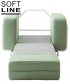 Silver designerski fotel rozkładany  Softline | Design Spichlerz