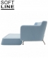 Venus designerska sofa rozkładana Softline | Design Spichlerz