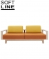 Wood designerska sofa Softline | Design Spichlerz