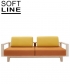 Wood designerska sofa Softline | Design Spichlerz