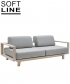 Wood designerska sofa Softline | Design Spichlerz