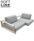 Wood designerska sofa Softline | Design Spichlerz