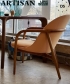 Neva lounge -10% piękny drewniany fotel Artisan