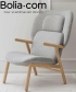 Cosh armchair high stylowy fotel skandynawski Bolia