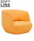 Clay Chair elegancki komfortowy fotel skandynawski Softline
