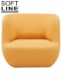 Clay Chair elegancki komfortowy fotel skandynawski Softline | Design Spichlerz 