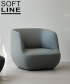Clay Chair elegancki komfortowy fotel skandynawski Softline | Design Spichlerz 