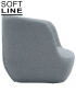 Clay Chair elegancki komfortowy fotel skandynawski Softline | Design Spichlerz 