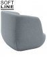 Clay Chair elegancki komfortowy fotel skandynawski Softline | Design Spichlerz 