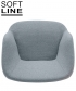 Clay Chair elegancki komfortowy fotel skandynawski Softline | Design Spichlerz 