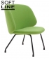 Evy Lounge Chair elegancki i komfortowy fotel skandynawski Softline | Design Spichlerz 