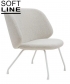 Evy Lounge Chair elegancki i komfortowy fotel skandynawski Softline | Design Spichlerz 